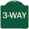 Signmission Designer Series Sign-3-Way, Green & Tan Heavy-Gauge Aluminum Sign, 18" x 18", G-1818-24408 A-DES-G-1818-24408 - alternate 1